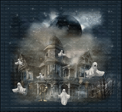 Haunted house mansion bp - 免费动画 GIF