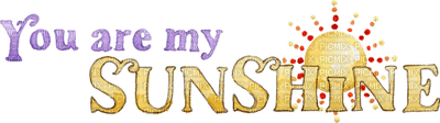 Kaz_Creations Quote Logo Text You are my Sunshine - PNG gratuit