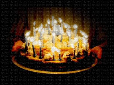 Torta con candeline - GIF animasi gratis