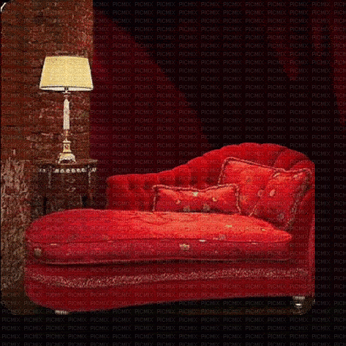 Room.Chambre.Diván.Red.Victoriabea - Gratis animerad GIF