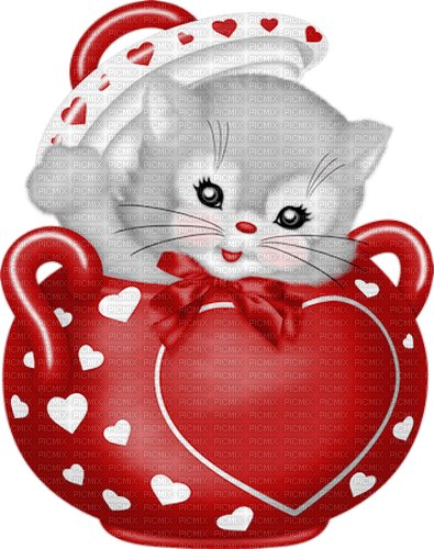 valentine cat by nataliplus - 免费PNG