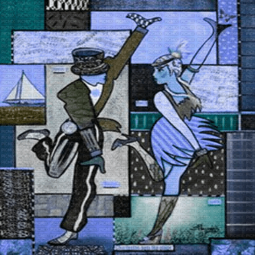 Charleston Background Vintage Retro Art-Deco B - фрее пнг