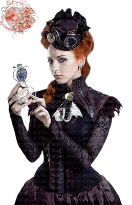 femme steampunk - Free PNG