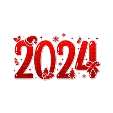 2024 New Year Text - Bogusia - ücretsiz png