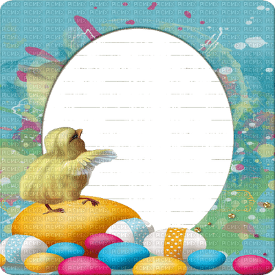 EASTER FRAME DECO paques cadre - 免费PNG