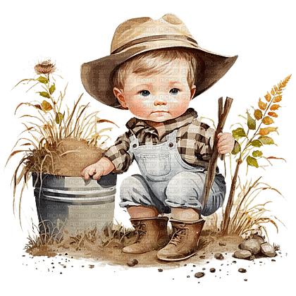 Baby - Boy- Farm - безплатен png