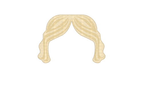 Blonde -Emoj-Halblang-Frisur. - Free PNG