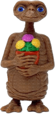 Kaz_Creations E.T Holding Flowers - 無料png