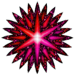 red pink star - Free animated GIF