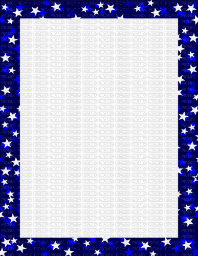 stars blue frame - gratis png
