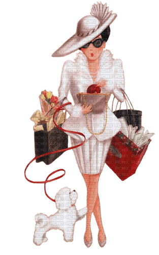 dolceluna woman fashion white - PNG gratuit