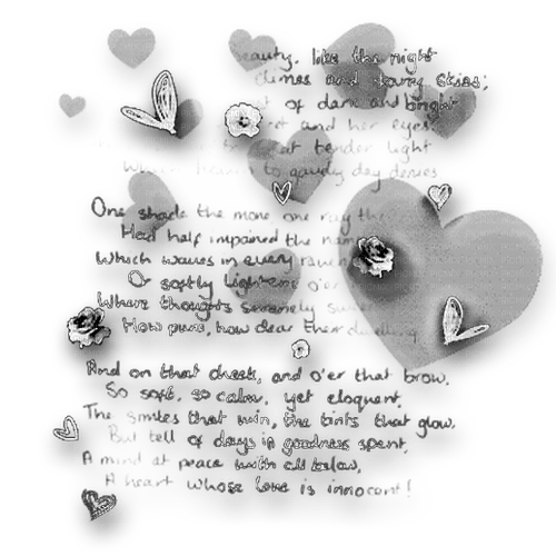 Text Flowers Black - gratis png