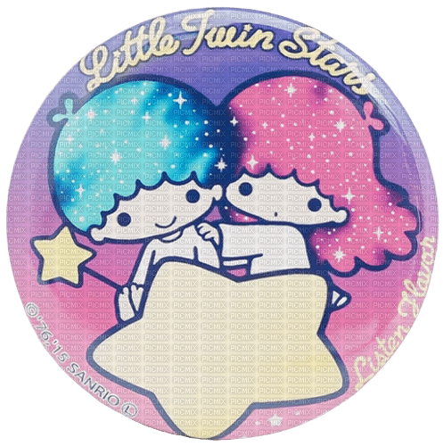 Little Twin Stars button - bezmaksas png