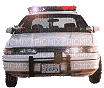 police car - GIF animé gratuit