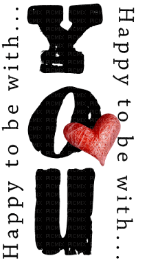 soave text love happy deco black pink - Free PNG