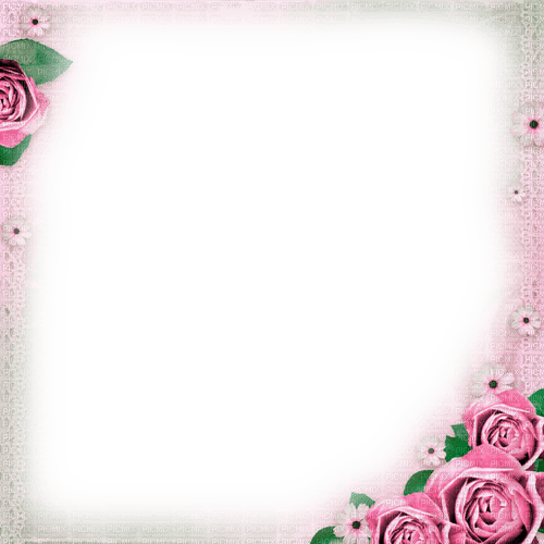 Pink Roses Frame - By KittyKatLuv65 - δωρεάν png