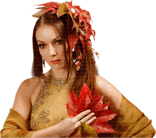 kvinna-woman-ansikte-face-autumn--höst - δωρεάν png