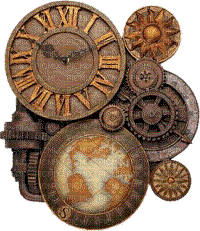 steampunk clock bp - Ingyenes animált GIF
