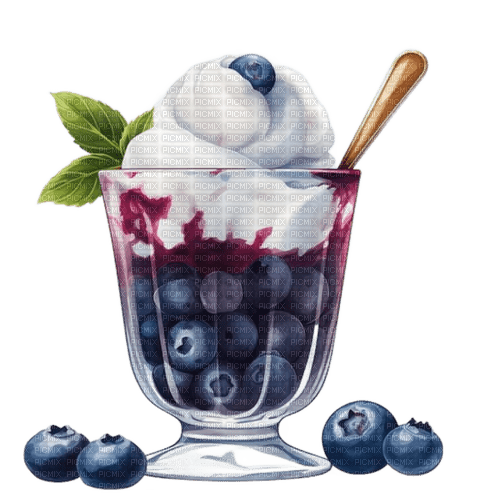 blueberry dessert Bb2 - png gratis