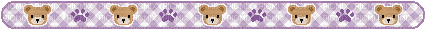 cute teddy bear header frame divider pastel - Animovaný GIF zadarmo
