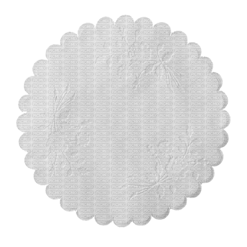 white flower circle - PNG gratuit