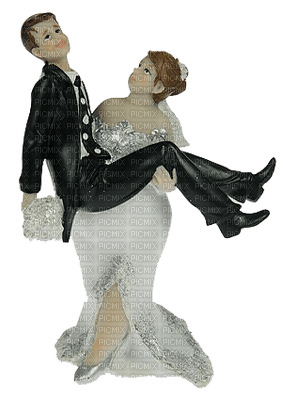 Kaz_Creations Couples Couple Bride & Groom  Wedding Cake Topper - PNG gratuit