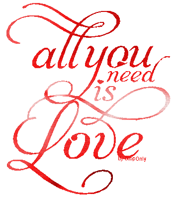 all I need is love - Ingyenes animált GIF
