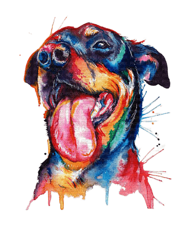 Собака арт - PNG gratuit