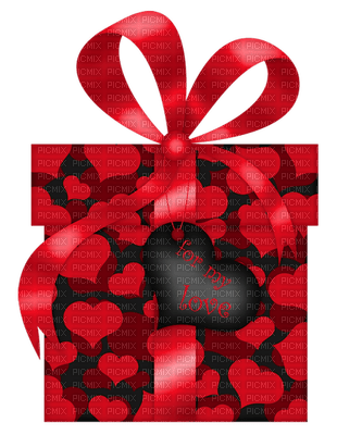 Kaz_Creations Valentine Deco Love Hearts Gift Box - ilmainen png