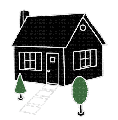 House Drawing (black) - kostenlos png
