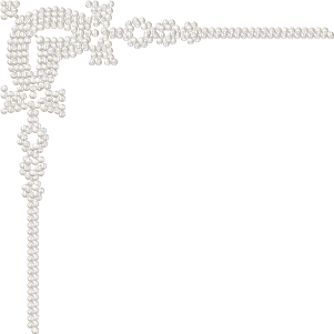 Perles.Pearls.Coin.Corner.Cadre.Victoriabea - 免费PNG