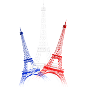 Kaz_Creations Deco Eiffel Tower Colours Paris - gratis png