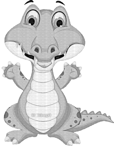 Y.A.M._Summer little animals crocodile - Безплатен анимиран GIF