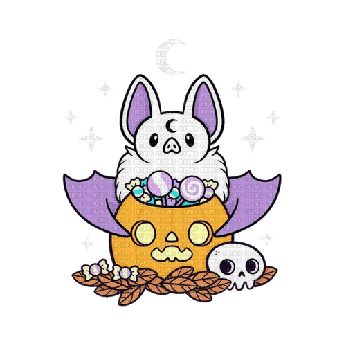 Pastel Goth Halloween Bat🍭ⓐⓝⓚⓗⓐ - png gratis
