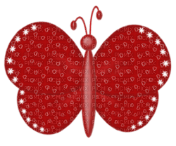 Kaz_Creations Deco Red Scrap Colours Butterfly - png gratis
