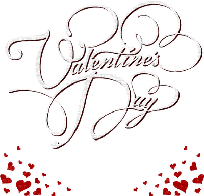 Kaz_Creations Text Valentines Day - PNG gratuit