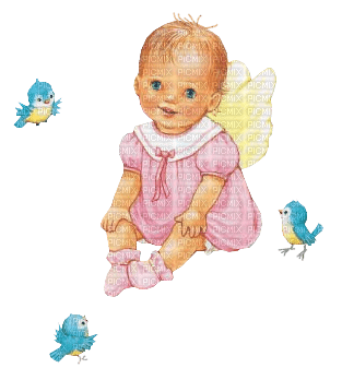 Kaz_Creations Baby Angel Girl - Free PNG