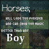 horses will love you forever - GIF animado grátis