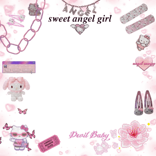 pink frame - δωρεάν png