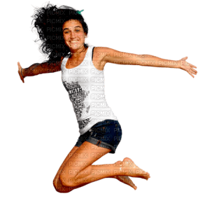 Kaz_Creations Girl Jumping - безплатен png