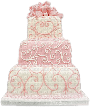 soave deco weddind cake pink - безплатен png