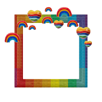 Small Rainbow Frame - Бесплатни анимирани ГИФ