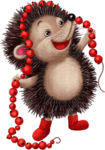 christmas  hedgehog  by nataliplus - безплатен png
