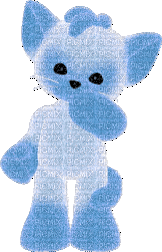 cute blue bear - Free animated GIF