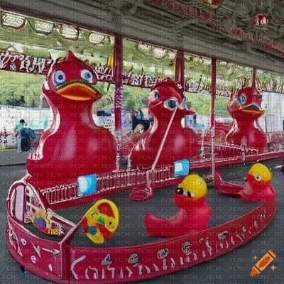 Evil Red Funfair Ducks - zadarmo png