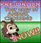 animal crossing pre order - Бесплатный анимированный гифка