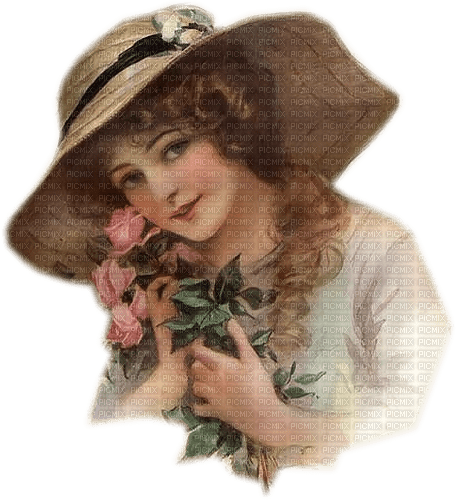 Vintage Woman - безплатен png