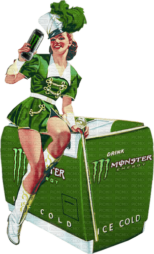 Vintage Monster Energy Girl - δωρεάν png