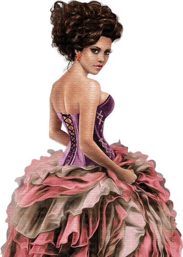 Woman in dress. Ball gown. Leila - бесплатно png