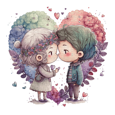 a lovely couple - png gratis